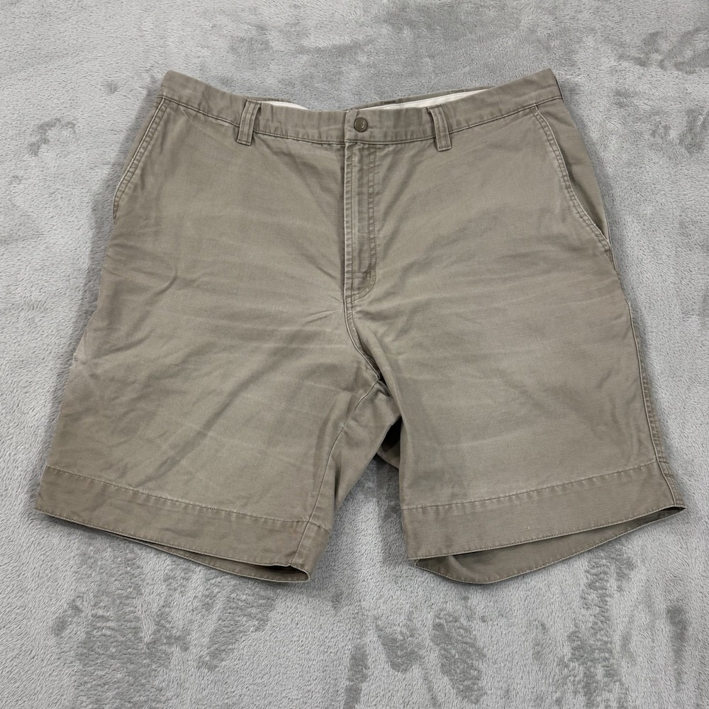 Columbia Mens Shorts 38x10 Brown ROC Cotton Canvas Utility Outdoor Hiking AM4194